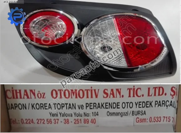 2012 Chevrolet Aveo HB Sağ-Sol Arka Stop Parçaları