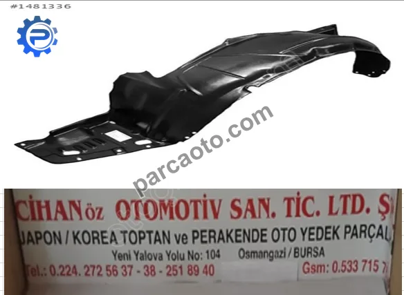 Toyota Yaris Sağ Davlumbaz 2006 2011