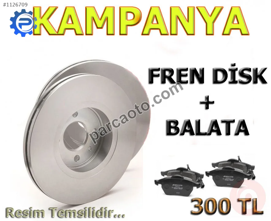 Toyota Corolla Terra Ön Fren Diski ve Balata 2000 2003
