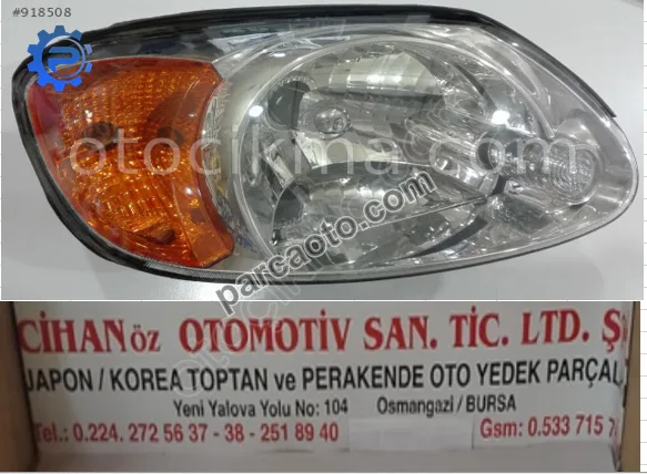 Hyundaı accent sağ far sarı sinyalli orj 2003 2004 92102-25530.