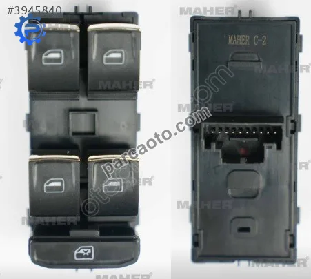 Cam açma düğmesi kromlu-dörtlu golf7 / passat 13=> 5g0959855jwzu