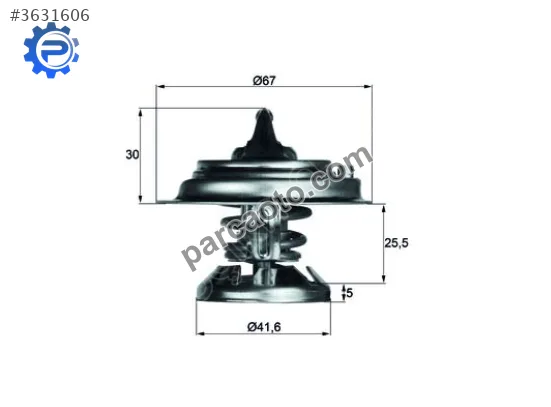 Termostat 85 c actyon-kyron-rexton 05->