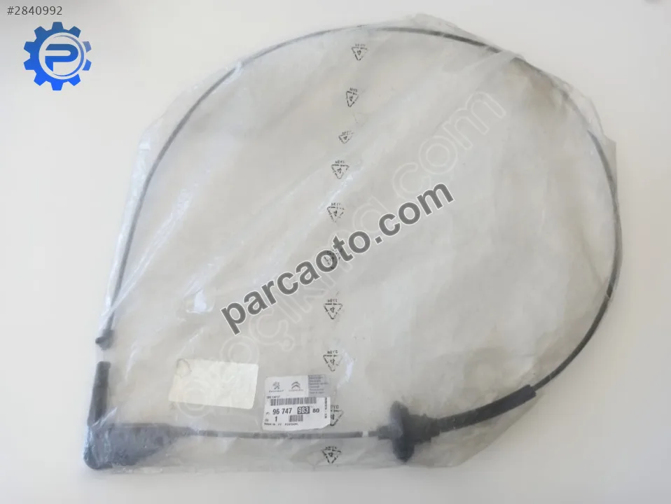Peugeot 301 / Citroen C-Elysee Kaput Açma Teli Orjinal 9674798380
