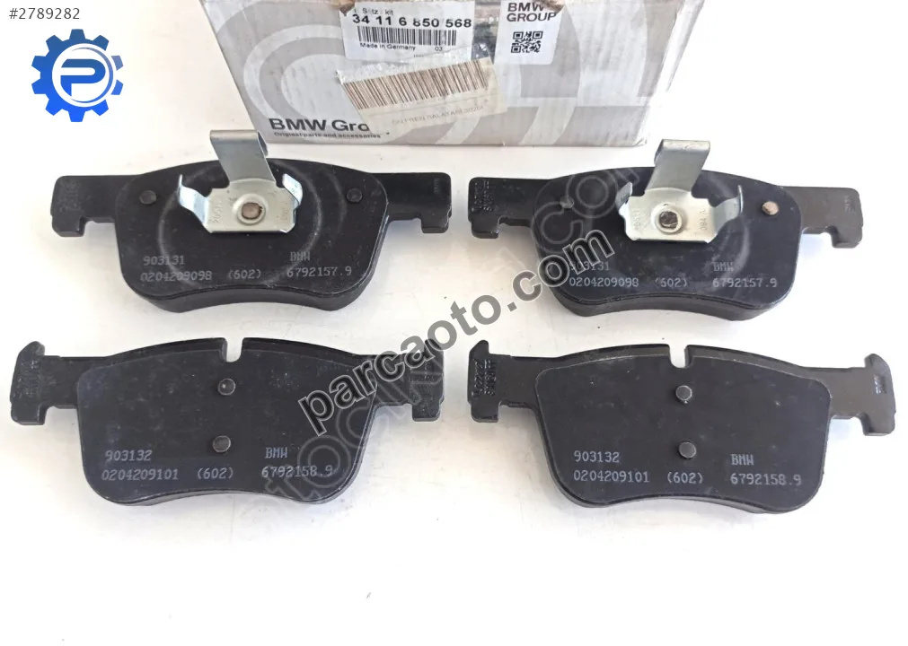 Bmw 1 Serisi F20 - F21 Ön Fren Balatası Orjinal 34116850568
