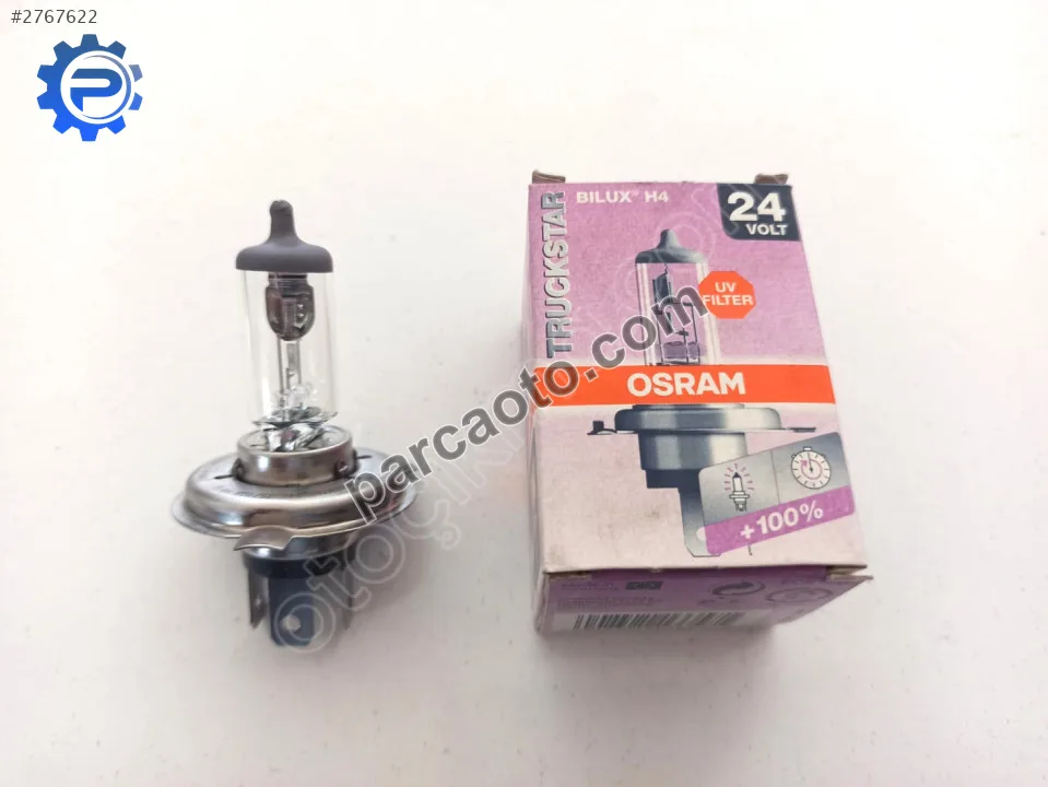 Far Ampulü H4 24V 70/75W Standart Tırnaklı P43T OSRAM 64196 Far Ampulü H4 24V 70/75W Standart Tırnaklı P43T OSRAM 64196