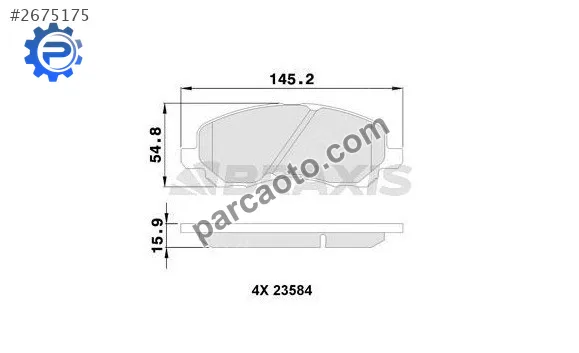 Mitsubishi Lancer Disk Fren Balatası - Samsun Merkez