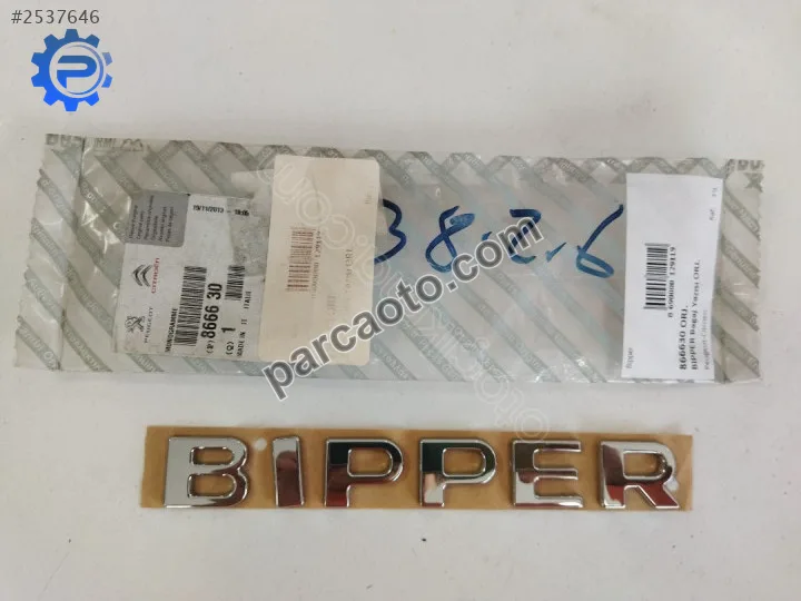 Peugeot Bipper BIPPER Bagaj Yazısı ORJİNAL Peugeot Bipper BIPPER Bagaj Yazısı ORJİNAL