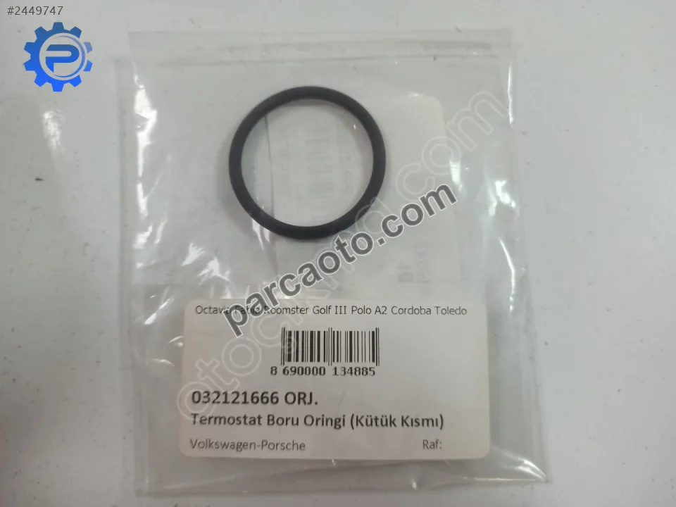 Octavia Termostat Boru Oringi Orj. (Kütük Kısmı) (37x3.5mm)