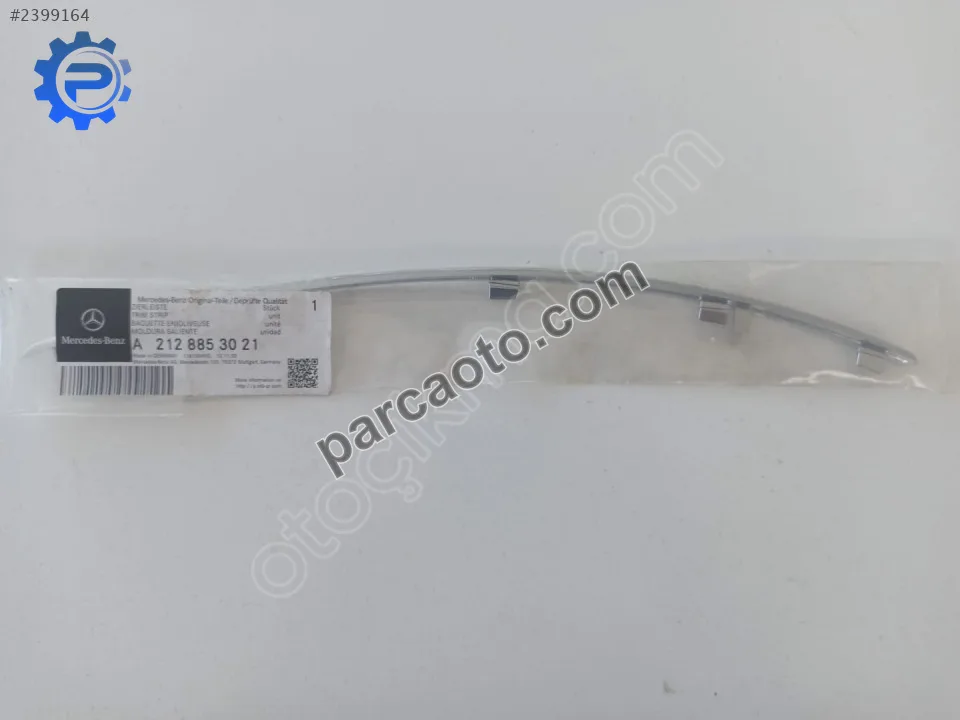 Mercedes E-Class W212 Tampon Izgara Çıtası Ön Sağ (Krom) Orj Mercedes E-Class W212 Tampon Izgara Çıtası Ön Sağ (Krom) Orj