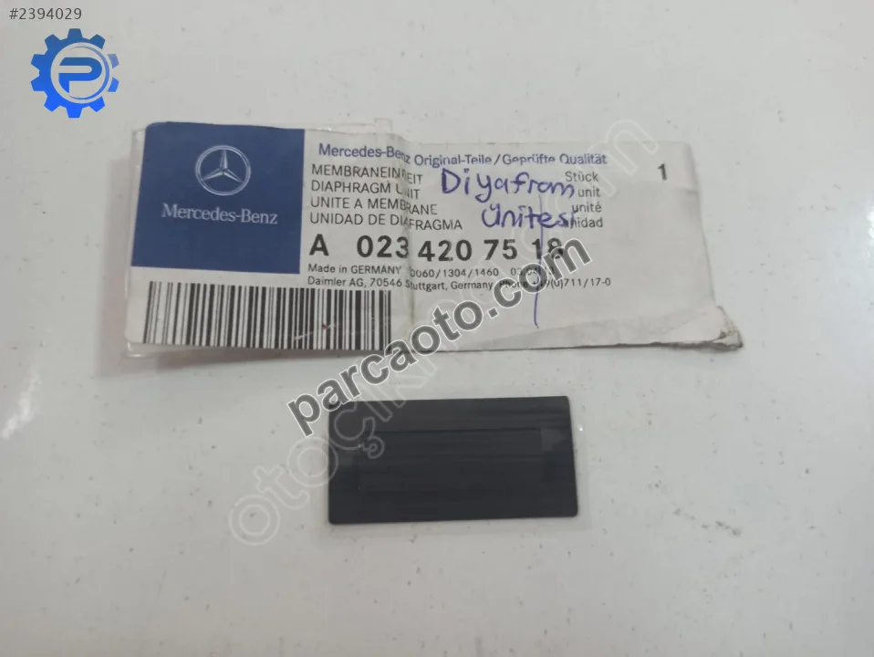 Mercedes W205 Ön Far Diyafram Ünitesi Orjinal A0234207518 Mercedes W205 Ön Far Diyafram Ünitesi Orjinal A0234207518