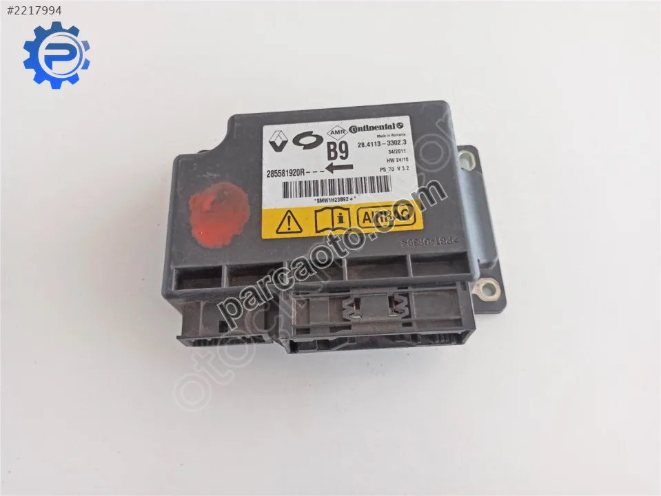 Renault Fluence / Megane 3 Hava Yastığı Beyni Orj. Çıkma Renault Fluence / Megane 3 Hava Yastığı Beyni Orj. Çıkma