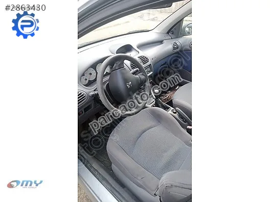 Peugeot 206 gösterge saati paneli , sinyal kolu , zemberek