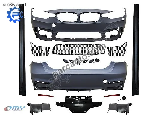 Bmw f30 m - lci ( f80 ) m set gövde kiti ön arka tampon yan marş
