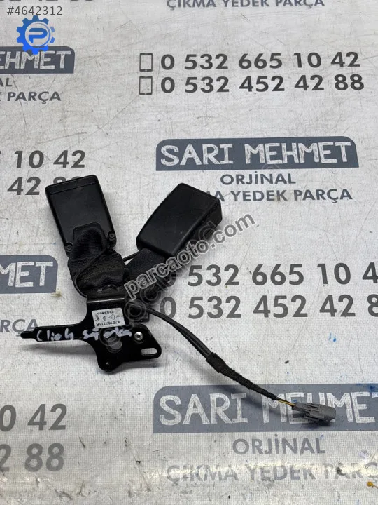 Çıkma renault clio 4 sağ arka emniyet kemeri tokası