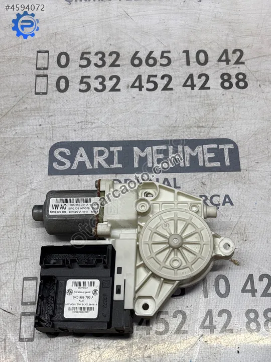 Çıkma vw caddy sol ön cam motoru 2k5959701a 5k0959793a
