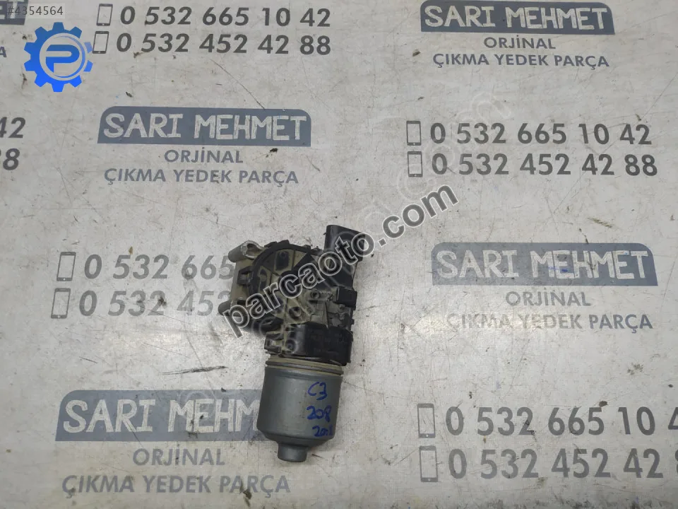 ÇIKMA CİTROEN C3 208 2008 ÖN SİLECEK MOTORU ÇIKMA CİTROEN C3 208 2008 ÖN SİLECEK MOTORU