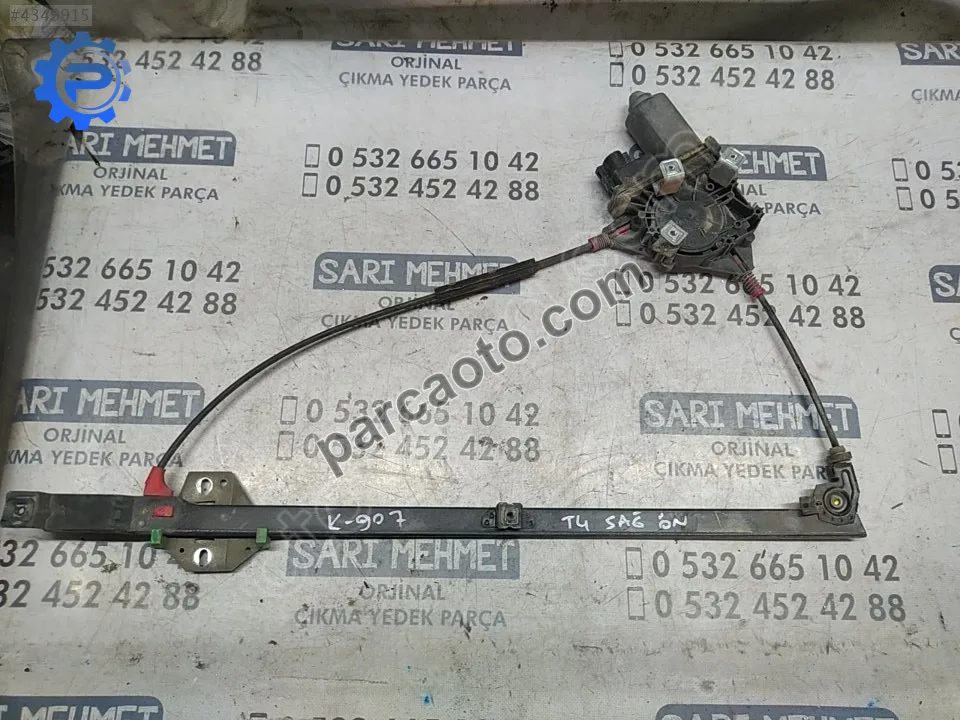 Çıkma vw transporter t4 sağ ön cam krikosu k-907