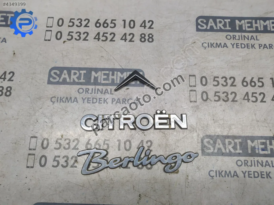 Çıkma citroen berlingo bagaj kapağı arması