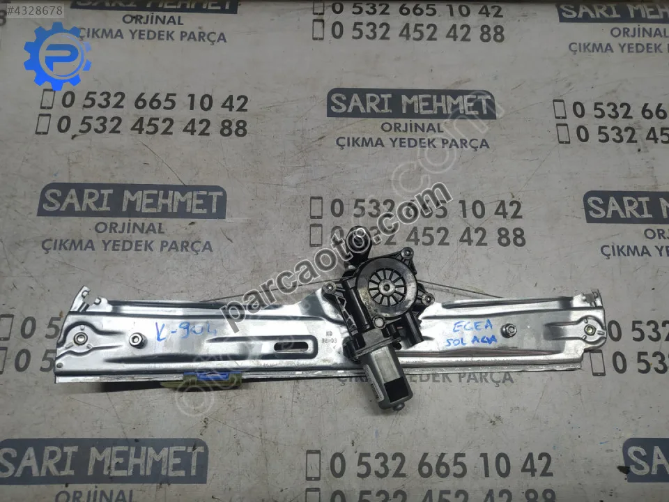 Çıkma fiat egea sol arka cam krikosu k-904