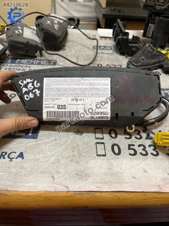 Çıkma vw polo 6q0 880 242 b 6q0880242b sağ yolcu koltuk aırbag