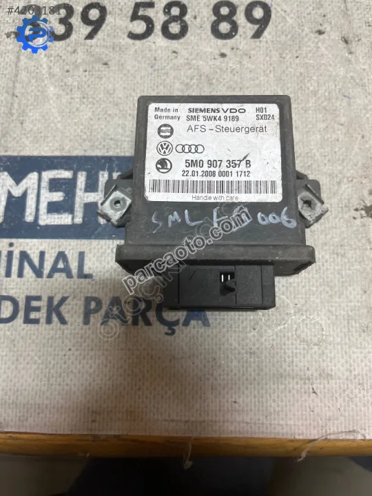 Çıkma vw golf 6 5m0 907 357 b 5m0907357b far ayar beyni