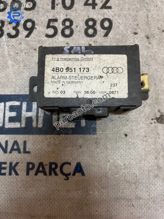 ÇIKMA AUDI A4 4B0 951 173 4B0951173 ALARM BEYNİ ÇIKMA AUDI A4 4B0 951 173 4B0951173 ALARM BEYNİ