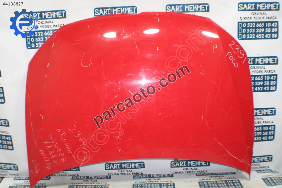 Çıkma vw polo motor kaputu 2391