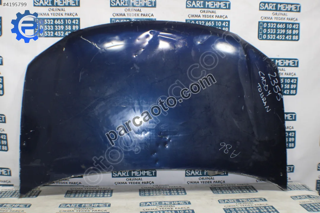 Çıkma vw caddy touran motor kaputu 2355