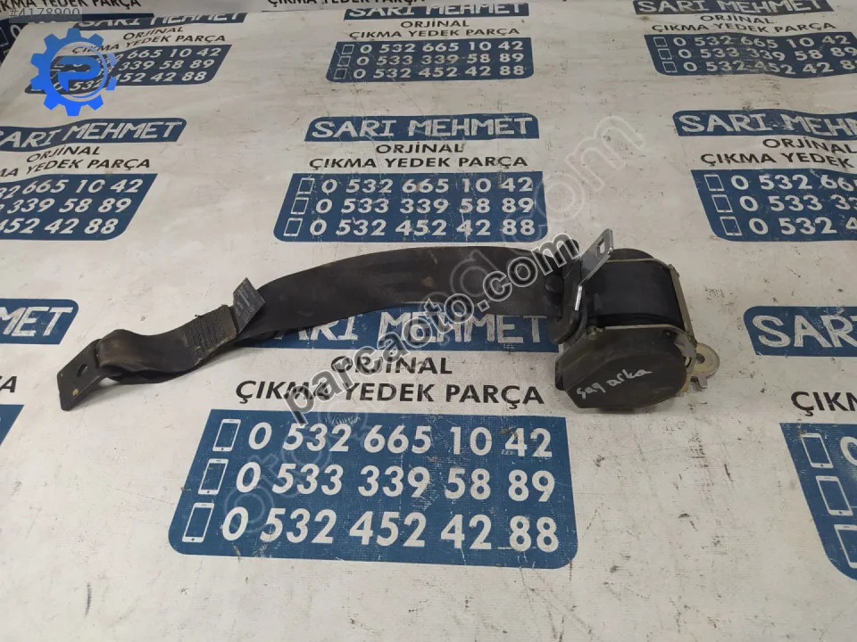 Çıkma renault fluence sağ arka emniyet kemeri