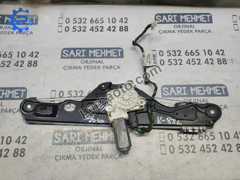 Çıkma mercedes e-class w211 sol arka cam krikosu k-886
