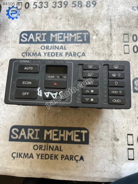 Çıkma saab 9000 4383790 klima kontrol paneli