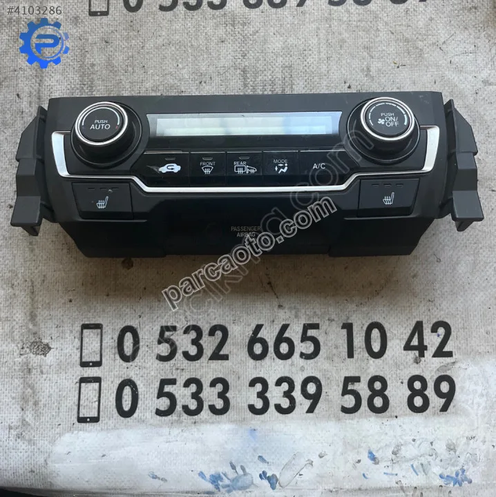 Honda Civic Klima Kontrol Panel - Konya Selçuklu