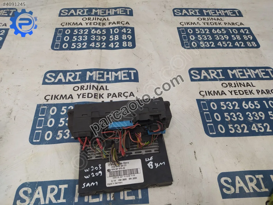 Çıkma mercedes c-class w203 w209 sam beyni 0025459401