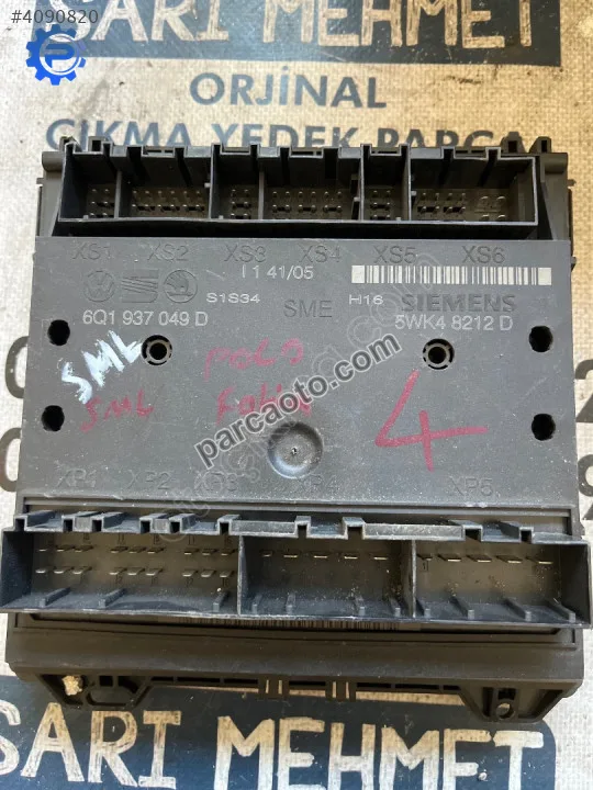 Çıkma vw polo cordoba fabia 6q1937049d bcm beyni