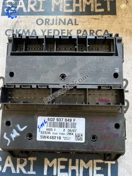 Çıkma vw polo ibiza fabia 6q02937049f bcm beyni