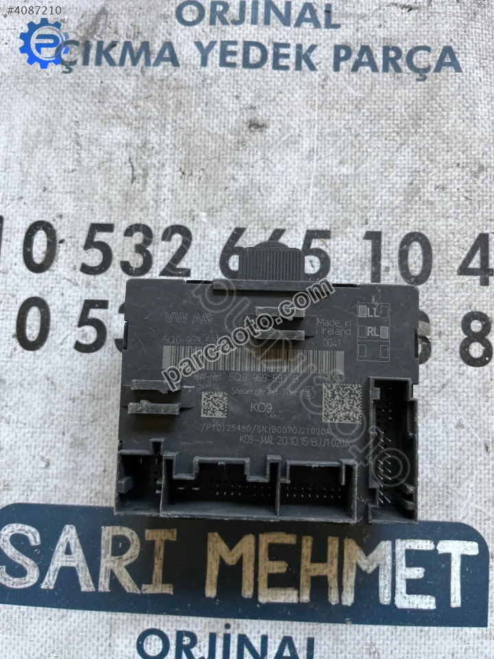Çıkma vw golf 5q0 959 593e 5q0959593e kapı kontrol beyni
