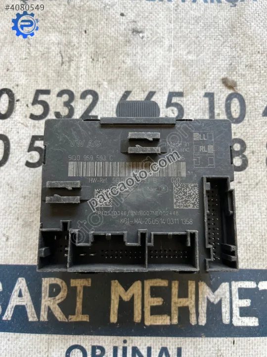 ÇIKMA AUDI A3 5Q0 959 593C 5Q0959593C KAPI KONTROL BEYNİ ÇIKMA AUDI A3 5Q0 959 593C 5Q0959593C KAPI KONTROL BEYNİ