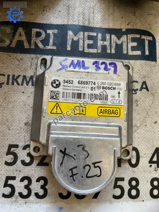 Çıkma bmw f25 x3 3452 6869774 34526869774 aırbag beyni
