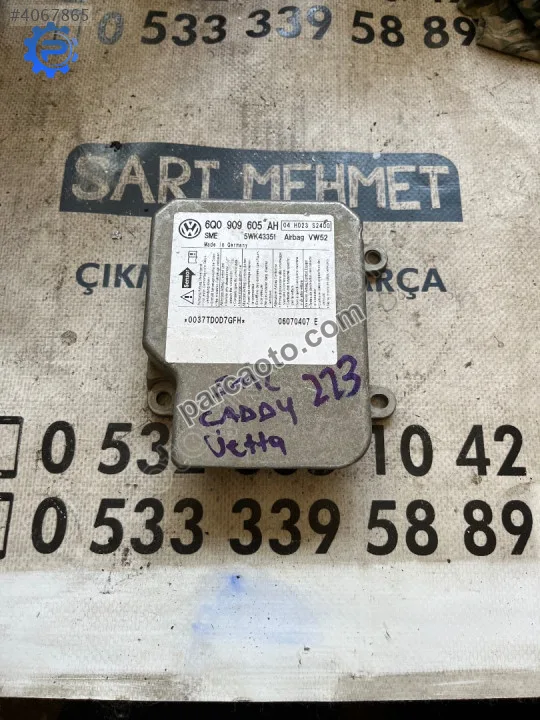 Çıkma vw volkswagen jetta 6q0 909 605ah 6q0909605ah aırbag beyni