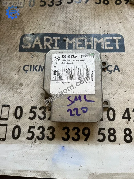 Çıkma vw volkswagen caddy 6q0 909 605ah 6q0909605ah aırbag beyni