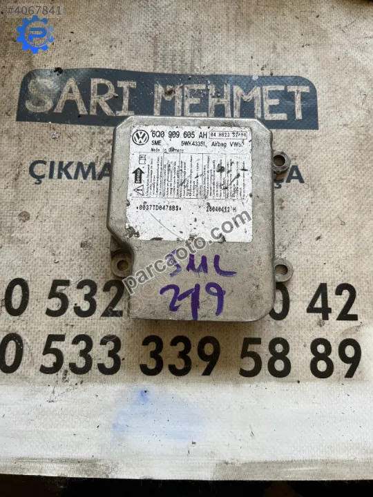 Çıkma vw volkswagen caddy 6q0 909 605ah 6q0909605ah aırbag beyni