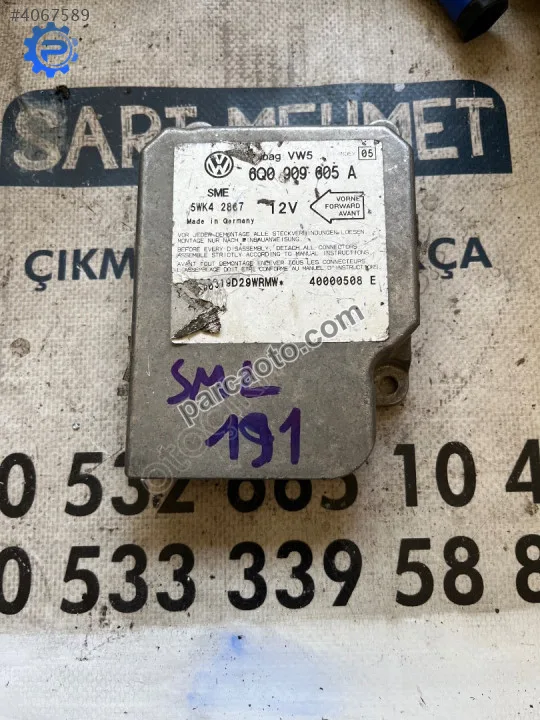 Çıkma vw volskwagen polo 6q0 909 605a 6q0909605a aırbag beyni