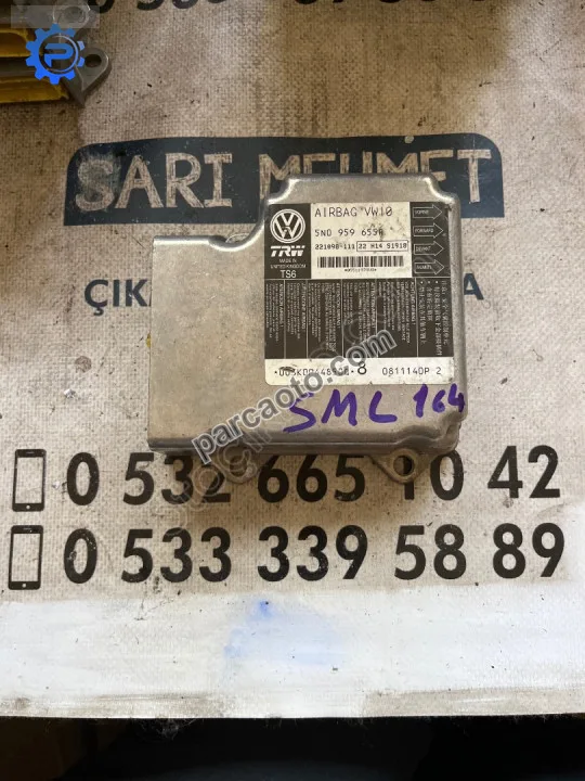 Çıkma vw volkswagen passat 5n0 959 655r 5n0959655r aırbag beyni