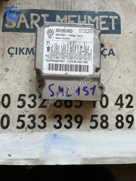 Çıkma vw volkswagen golf 5k0 959 655d 5k0959655d aırbag beyni
