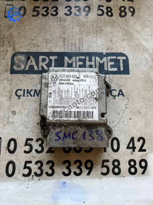 Çıkma vw volkswagen jetta 5c0 959 655c 5c0959655c aırbag beyni