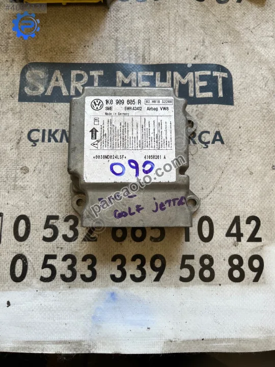 Çıkma vw volkswagen jetta 1k0 909 605r 1k0909605r aırbag beyni