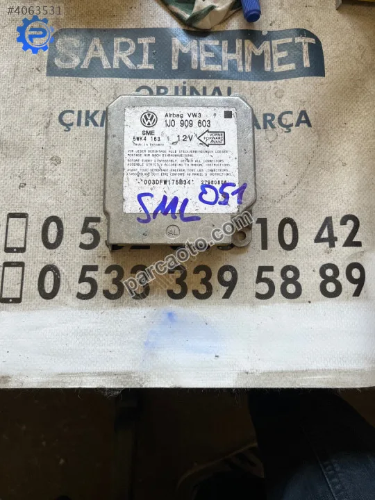 Çıkma vw volkswagen polo 1j0 909 603 1j0909603 aırbag beyni