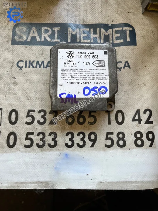 Çıkma vw volkswagen polo 1j0 909 603 1j0909603 aırbag beyni