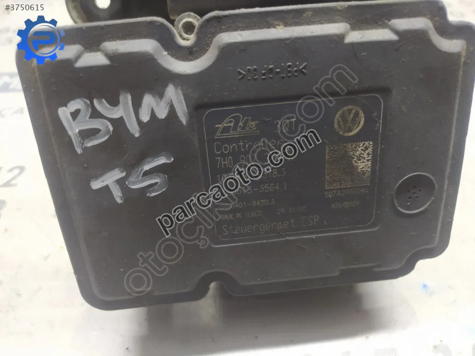 Çıkma vw transporter t5 abs beyni 7h0907379r