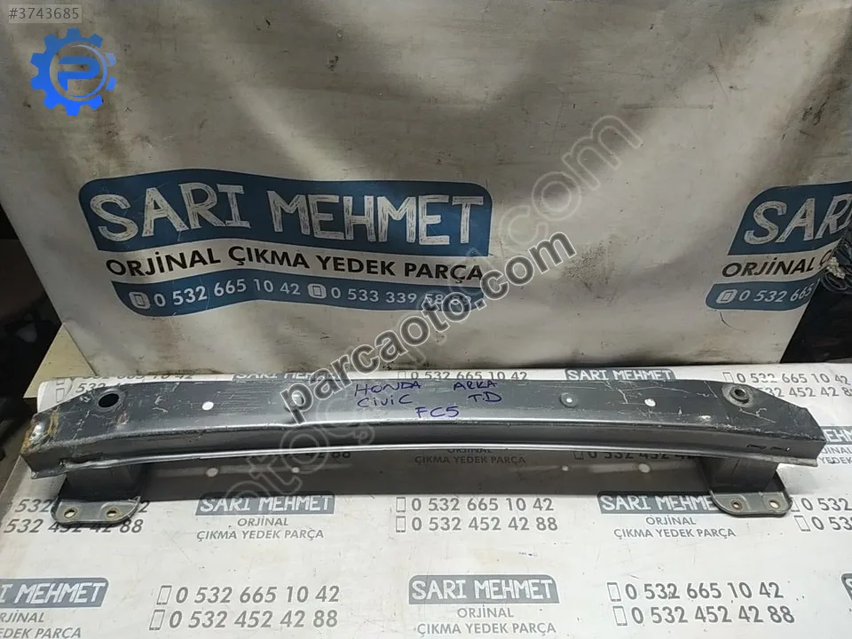 Çıkma honda civic fc5 arka tampon demiri 2016-2022 td-11